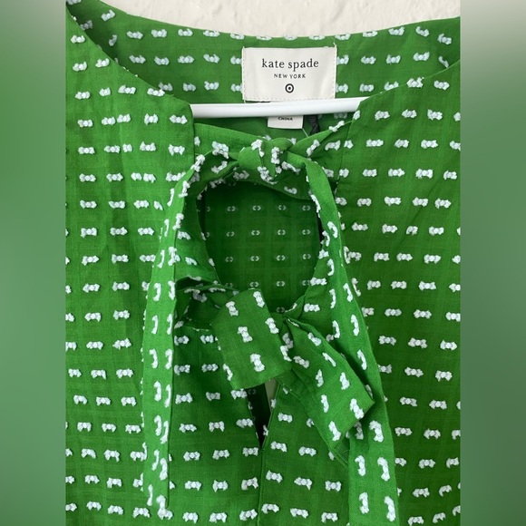 Kate Spade New York x Target Green/White Top, NWT, Sz Large Sold Out Everywhere - Picture 2 of 8